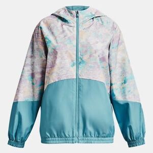 Under Armour Girls XL Women's Small Woven Printed Full-zip Jacket